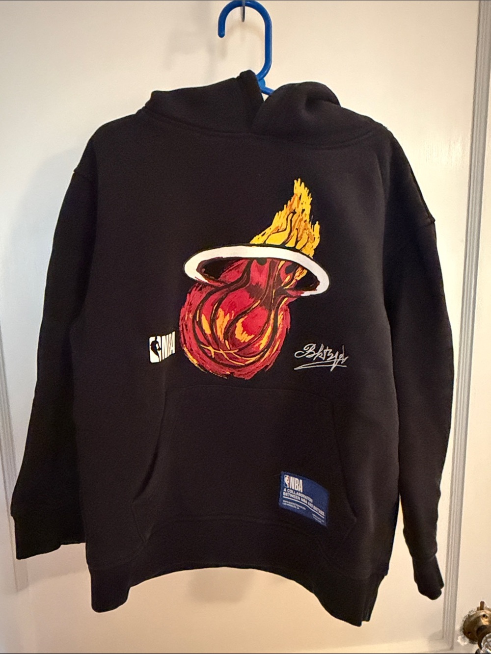 BKTSQD NBA boys black hoodie
